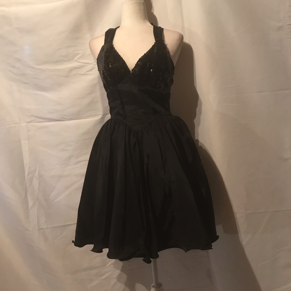 Black sequin dress